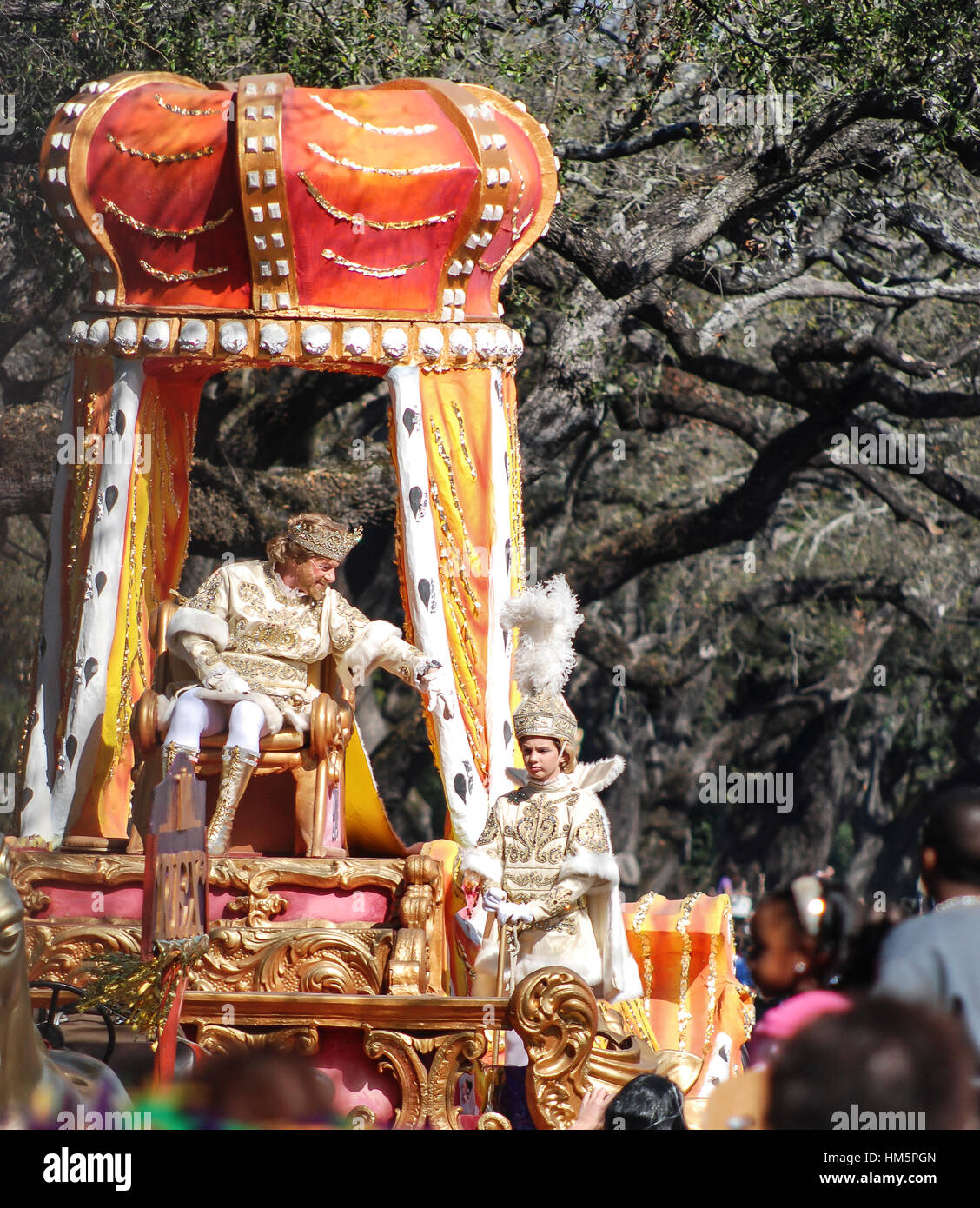 Mardi Gras in New Orleans, Louisiana. Stock Photo