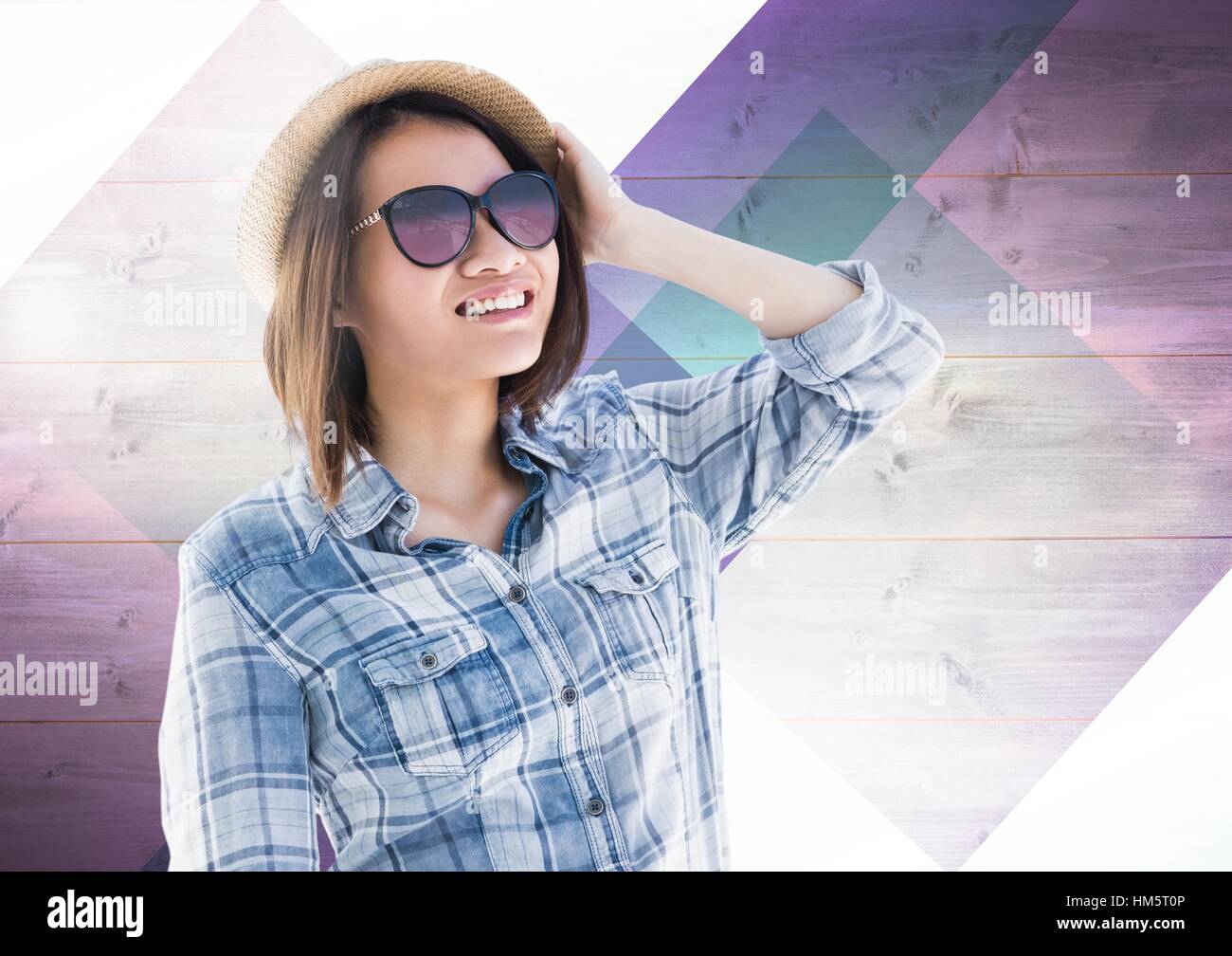 Charming asian woman wearing hi-res stock photography and images - Alamy