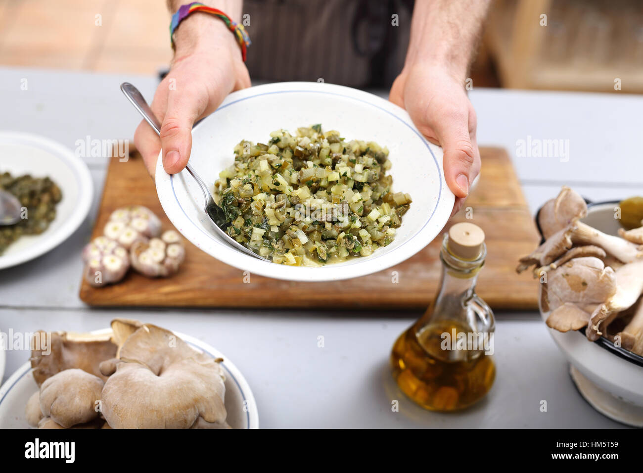 Capers. Vegetables in the kitchen Stock Photo Alamy