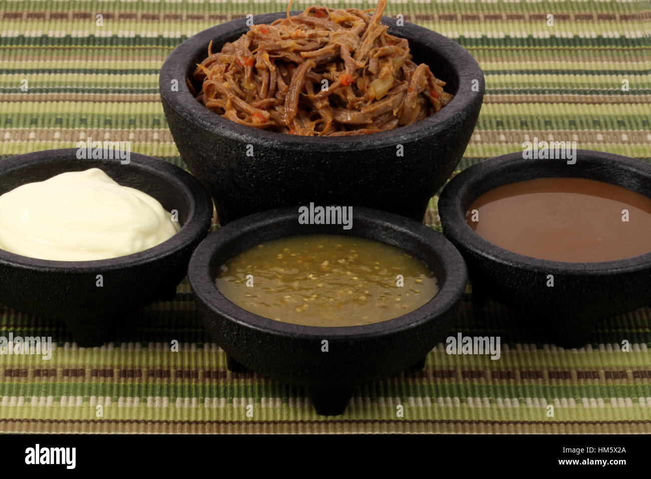 delicious mexican beef made with hot peppers, fresh tomatoes and lots of natural spicies Stock