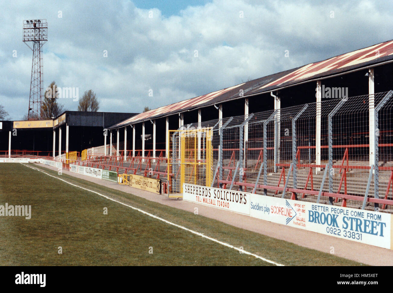 General view of Fellows Park, Walsall Football Club on 4th May 1989 Stock Photo