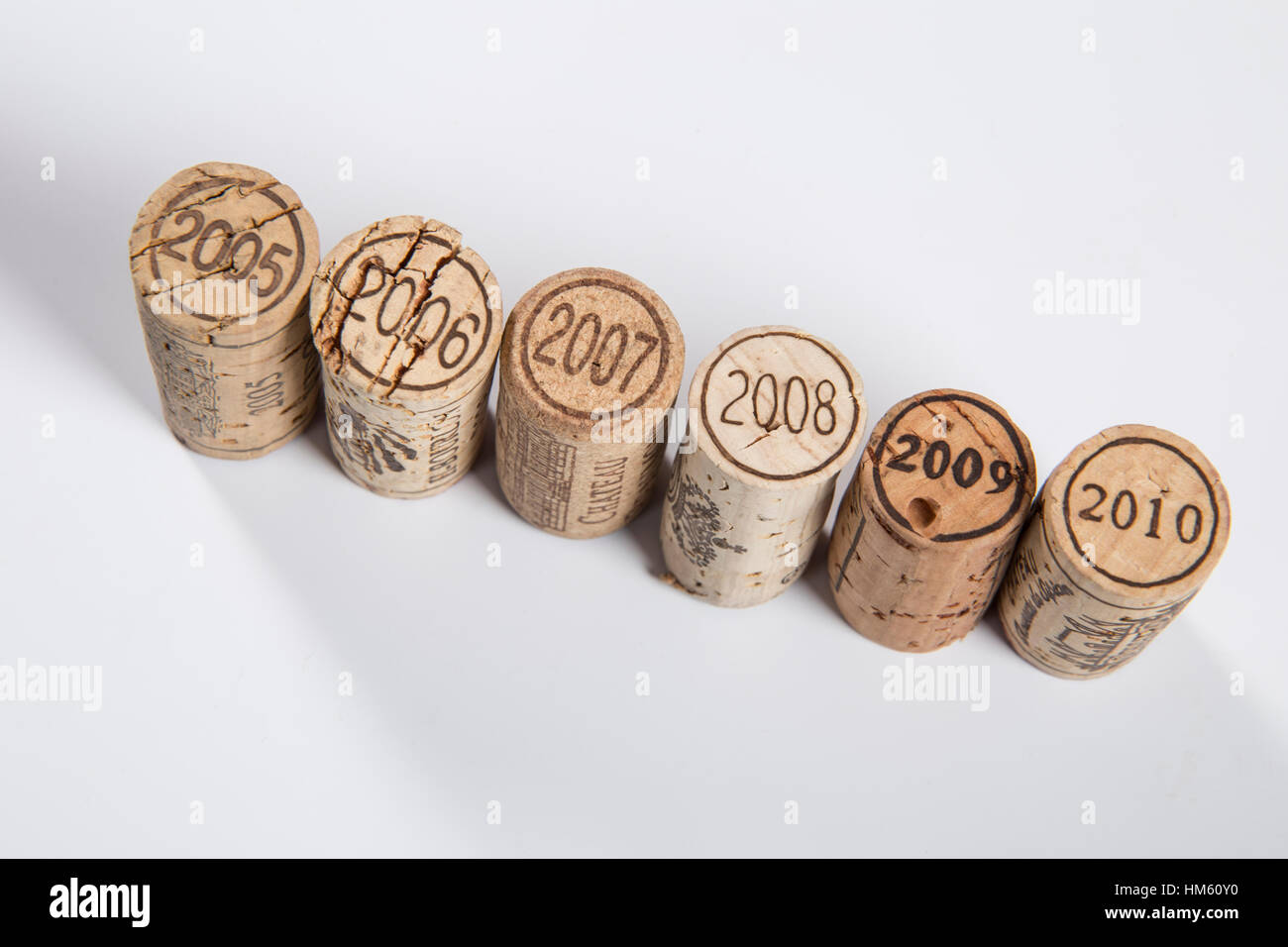 Groups of Wine Corks Stock Photo