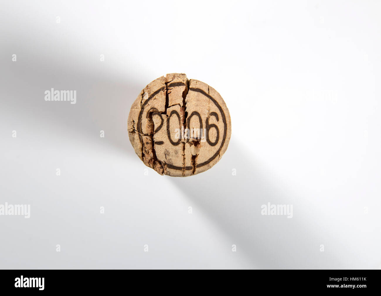 End of a wine cork Stock Photo