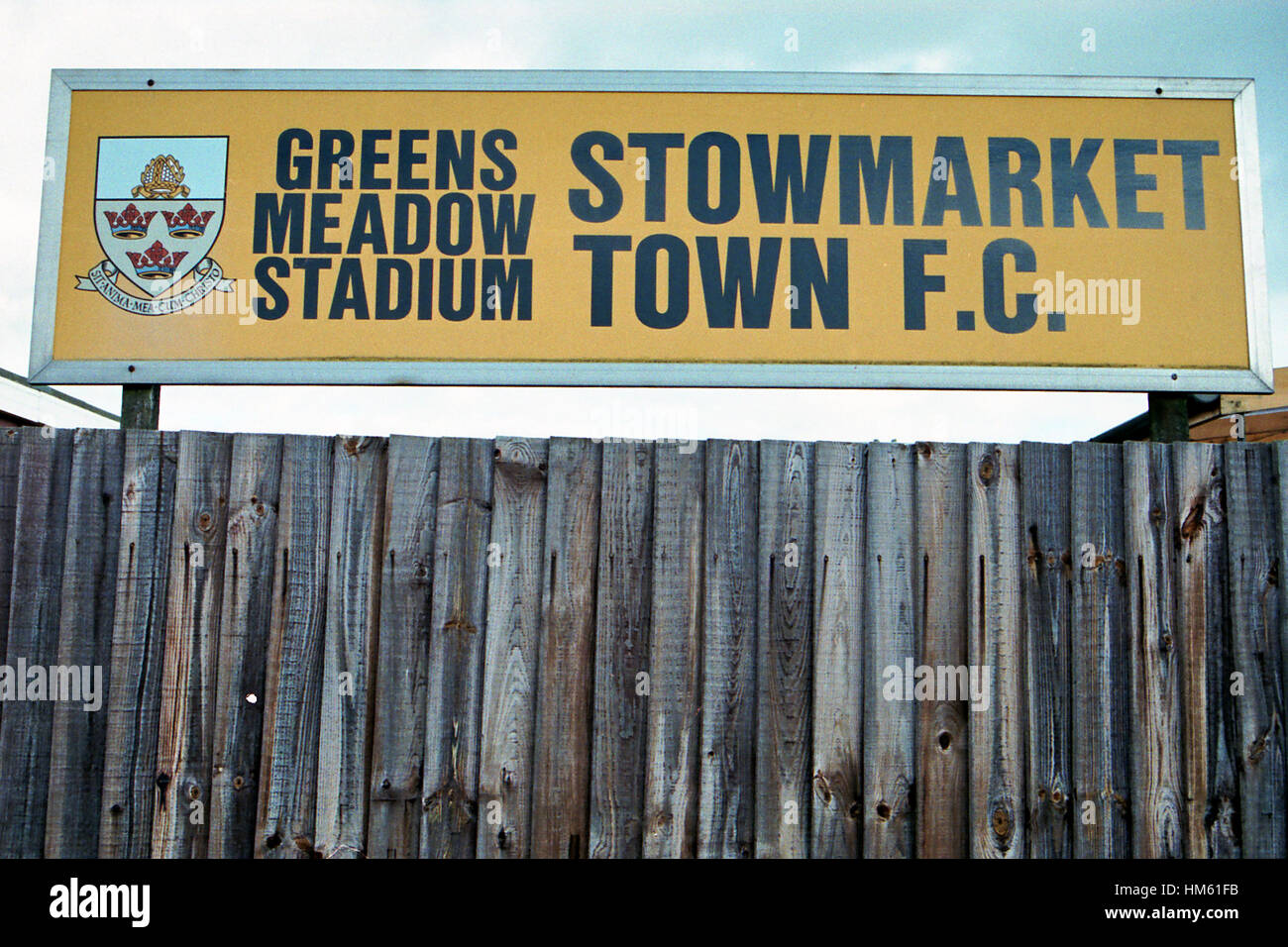 Greens Meadow Stadium, home of Stowmarket Town FC (Suffolk), pictured