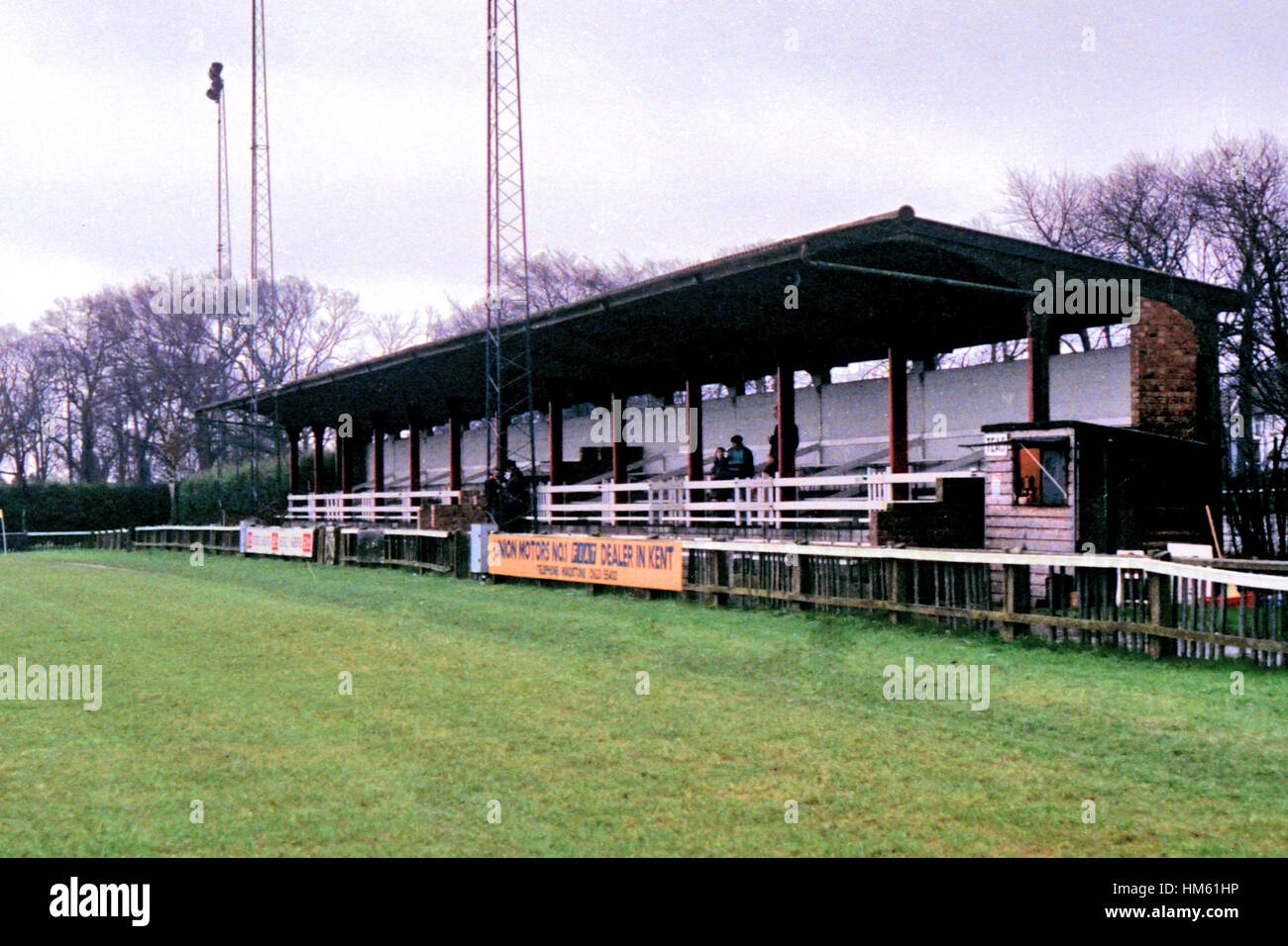 Maidstone Road, home of Chatham Town FC (Kent), pictured in January