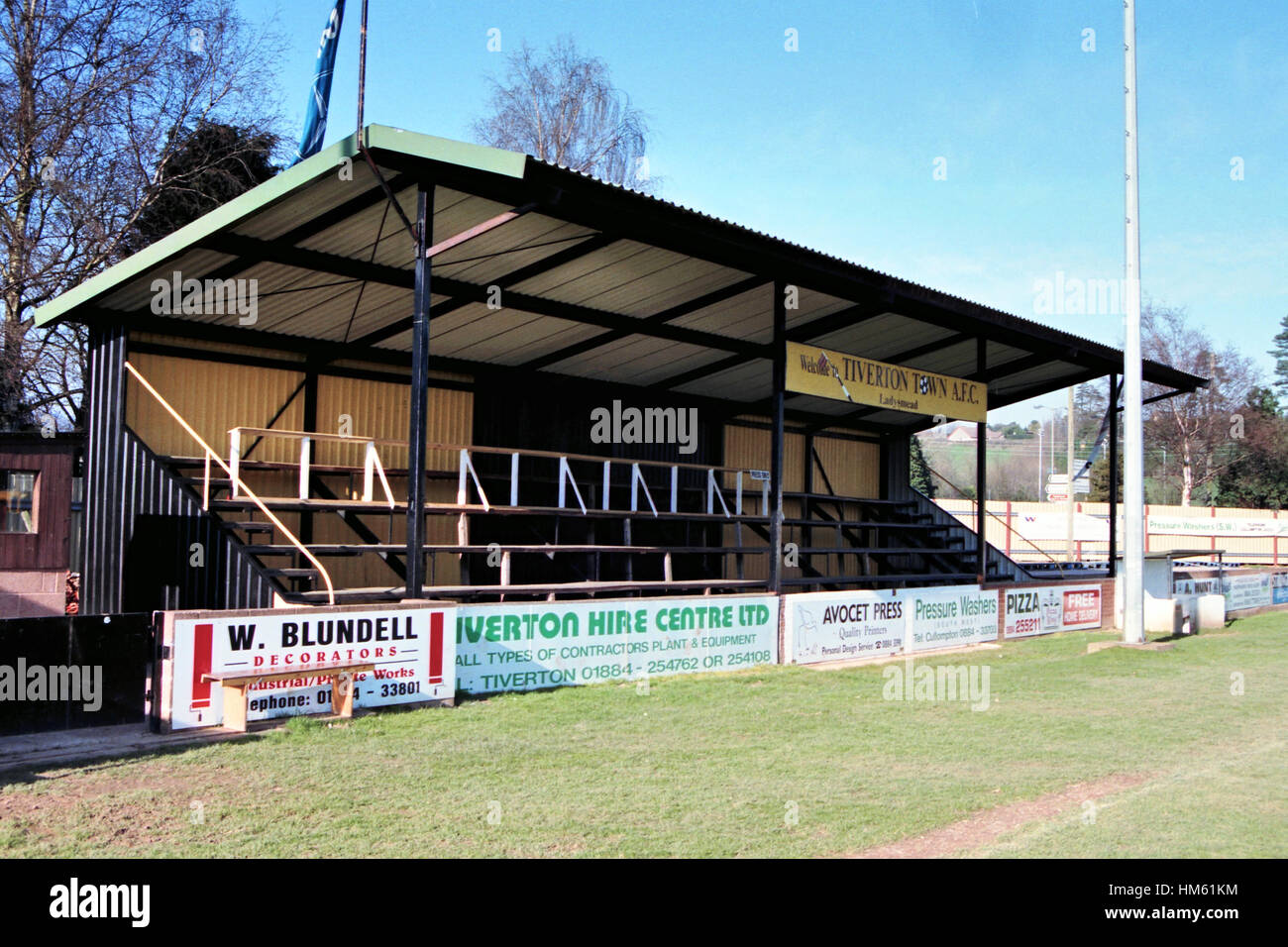 Ladysmead, home of Tiverton Town FC (Devon), pictured in March 1995 Stock Photo