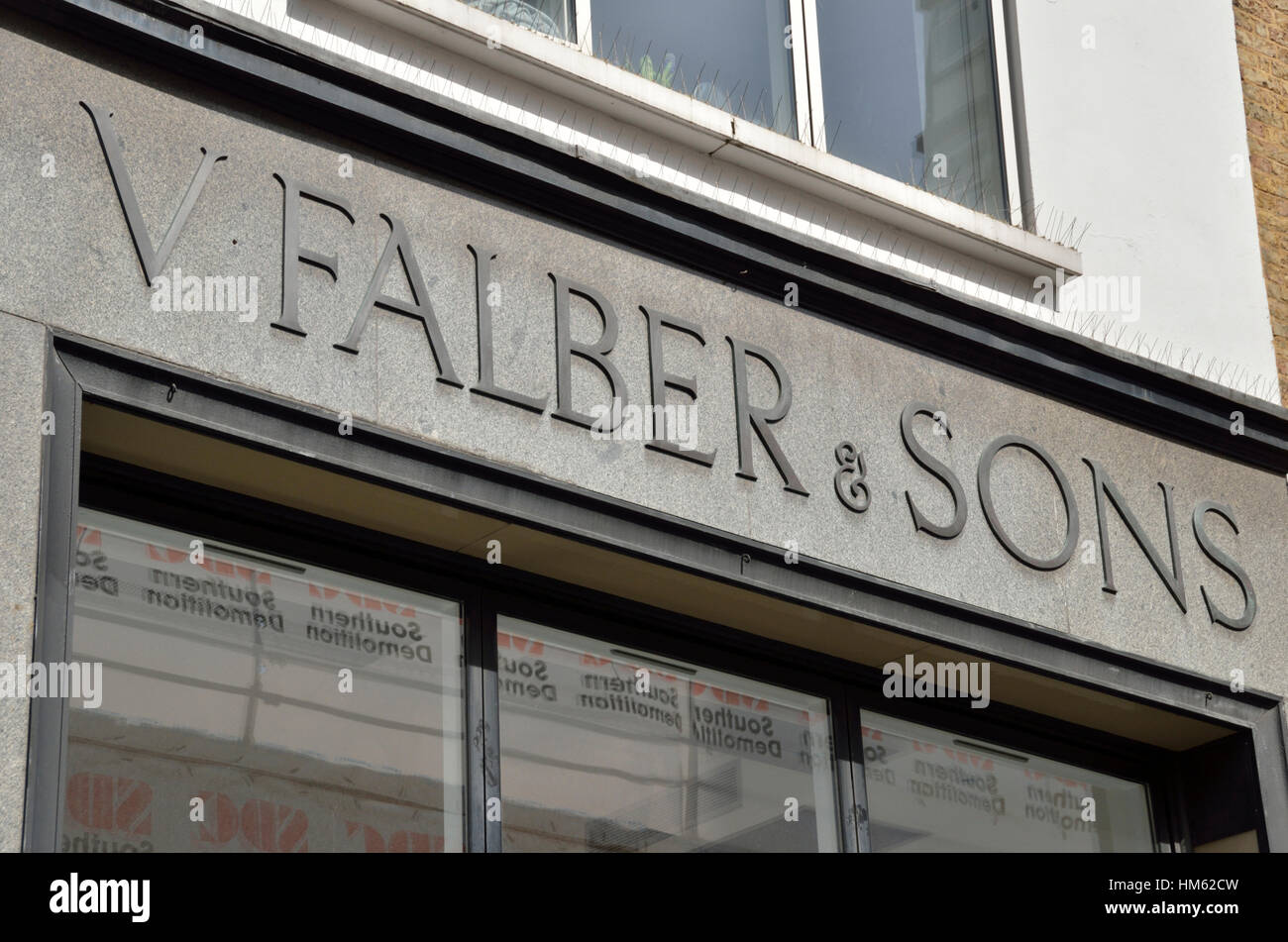 V Falber and Sons, Berwick Street, Soho, London, UK Stock Photo
