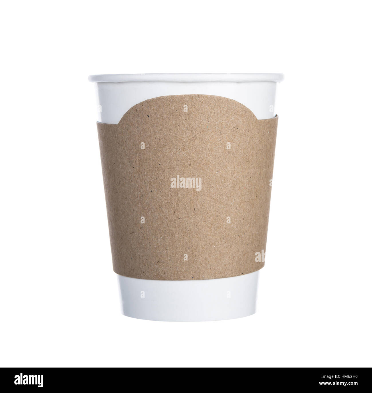 Paper cup of coffee Isolated white background Stock Photo - Alamy