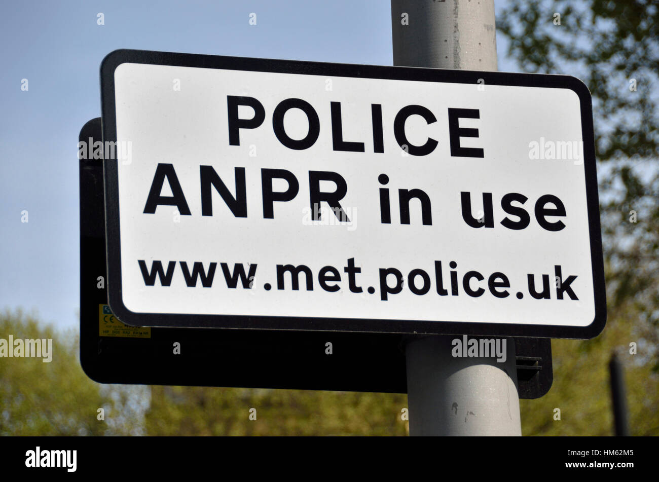 Number plate recognition sign hi-res stock photography and images - Alamy