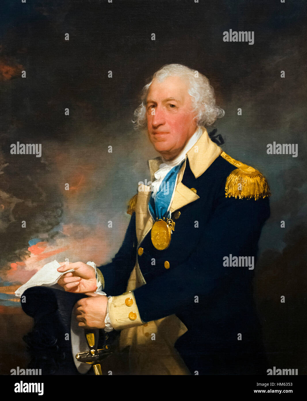 Horatio Gates by Gilbert Stuart, oil on canvas, c.1793-4. General Horatio Gates was an American general during the War of Independence and is famous for victories at the Battles of Saratoga. Stock Photo
