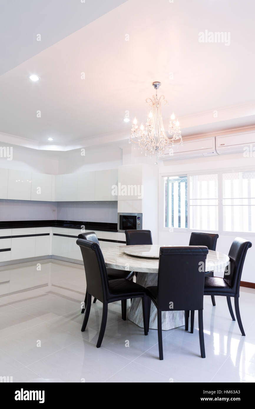 Interior house, Empty modern kitchen Stock Photo - Alamy