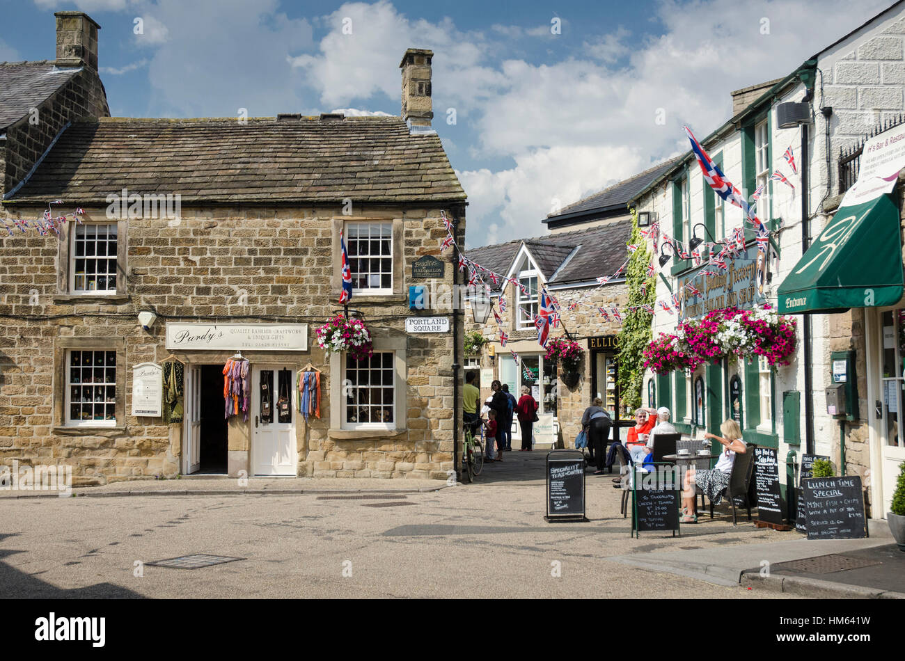 Bakewell town centre Stock Photo