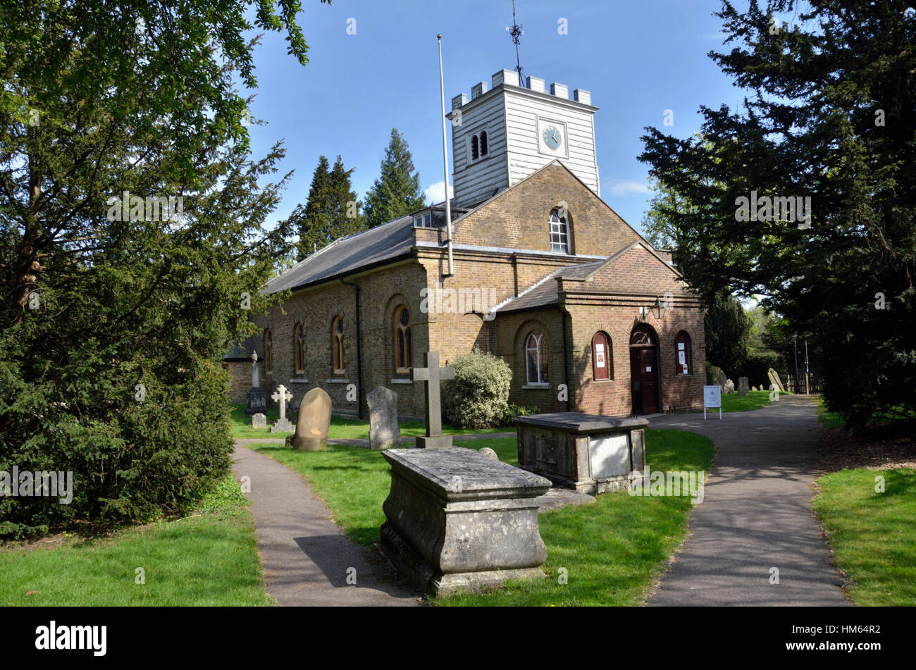 St Andrew's Parish Church Totteridge, London, UK. Stock Photo