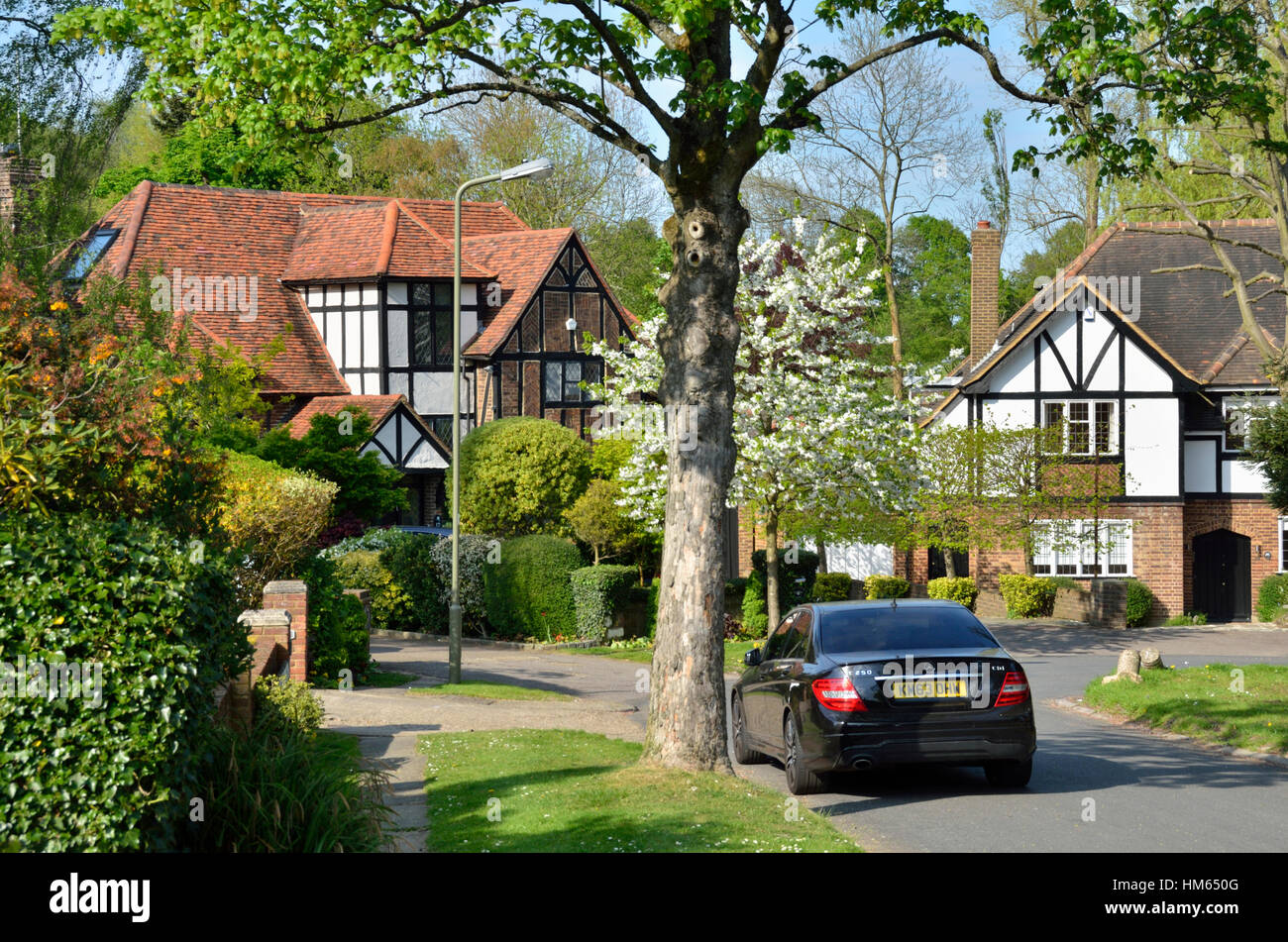 Northcliffe Drive in Totteridge, London, UK Stock Photo Alamy