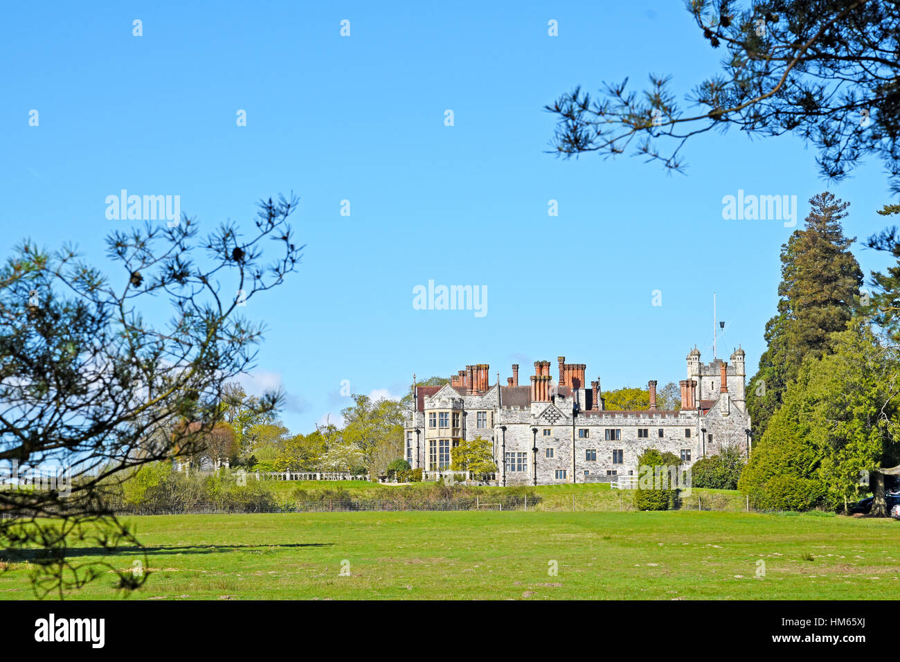 Rhinefield house hotel in the New Forest, National, Park, Hampshire, England Stock Photo
