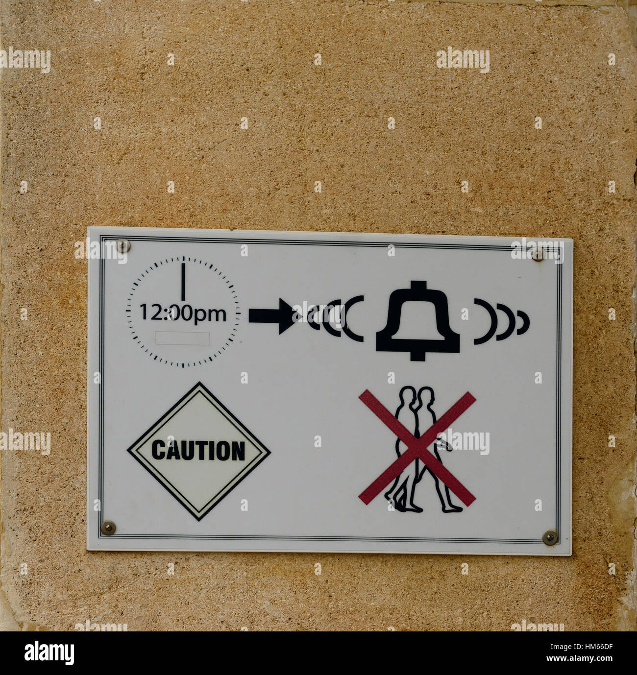 sign caution warn warning signs advance notice loud deafen deafening