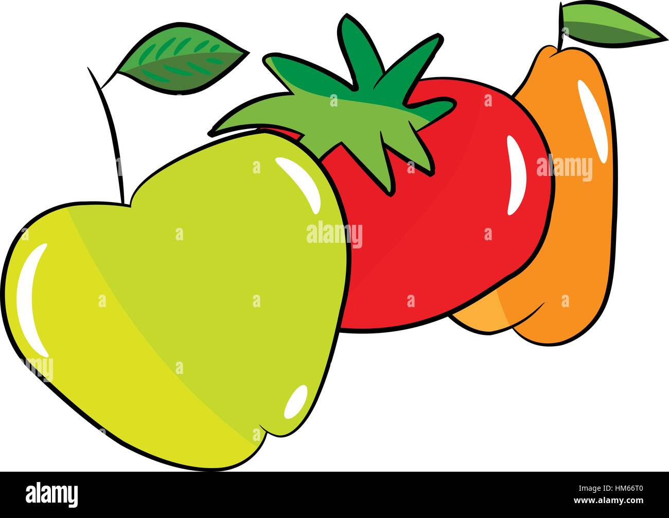 fruit and vegetables illustration Stock Vector Image & Art - Alamy