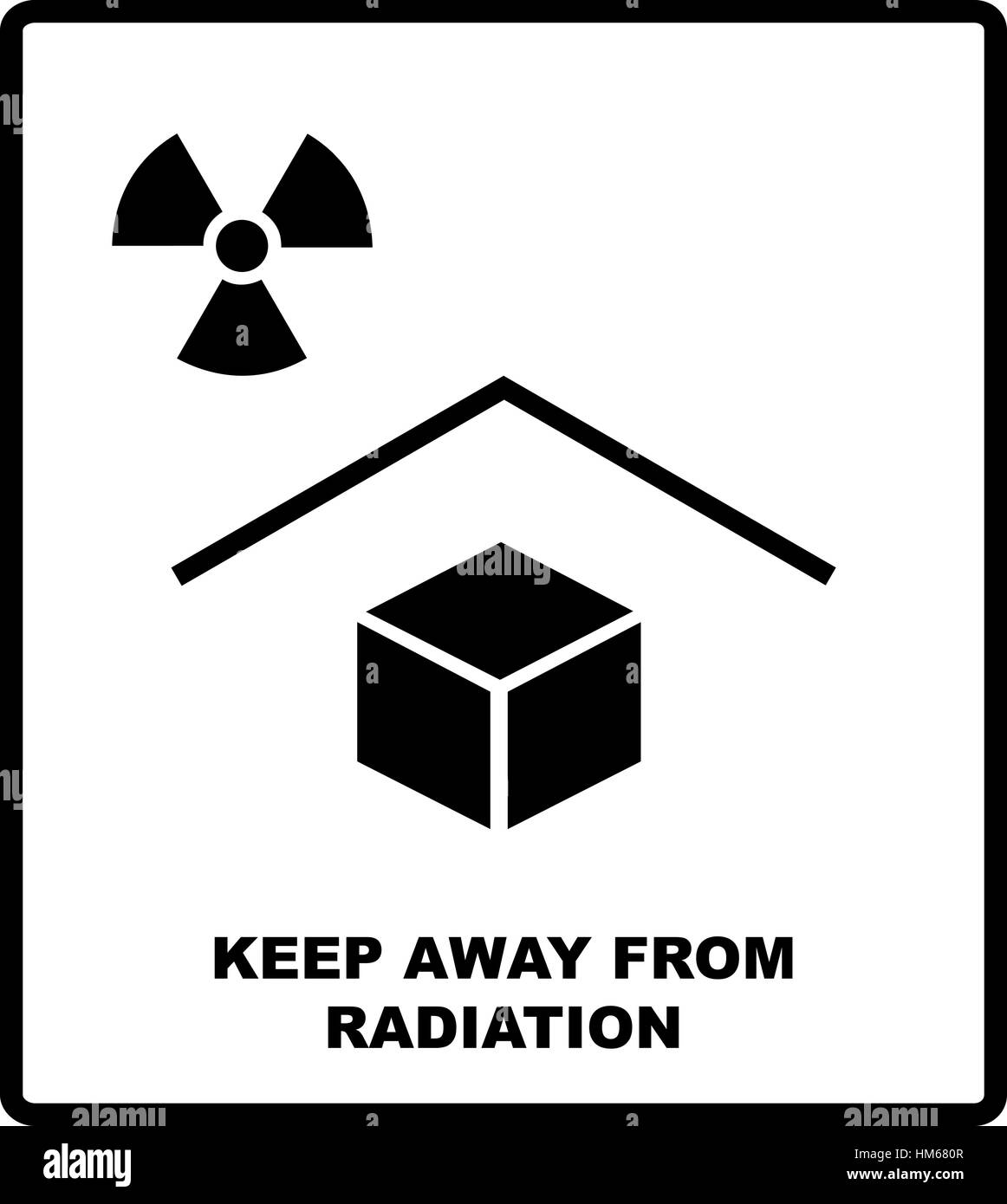 X ray warning sign Stock Vector Images Alamy