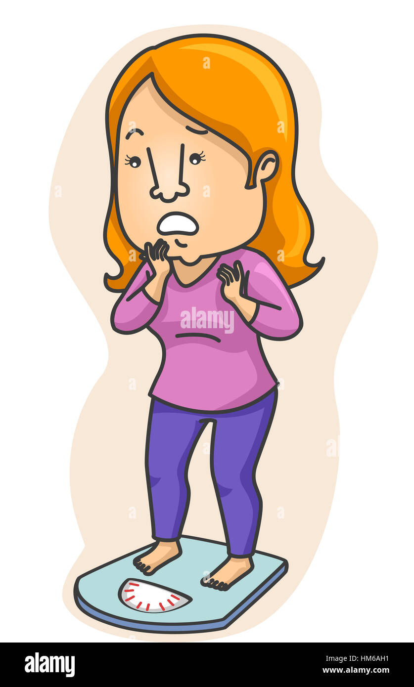 Cartoon worried girl hi-res stock photography and images - Alamy