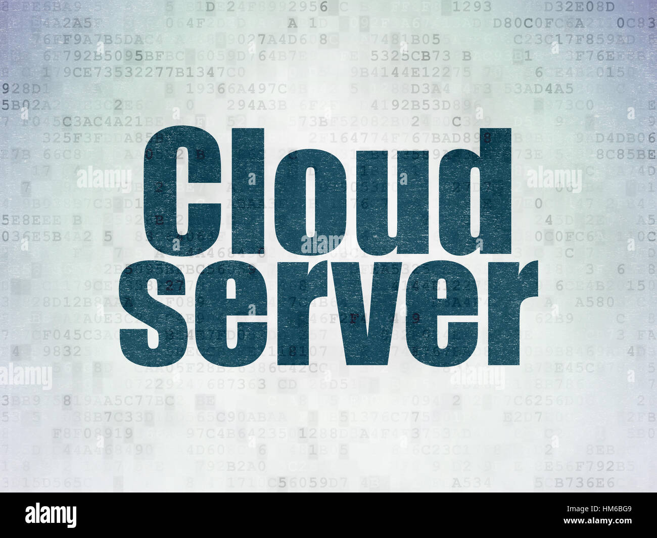 Cloud computing concept: Painted blue word Cloud Server on Digital Data ...