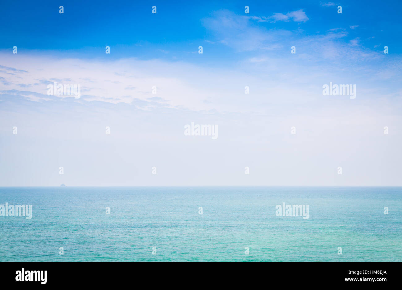 Blue sea and sky Stock Photo - Alamy