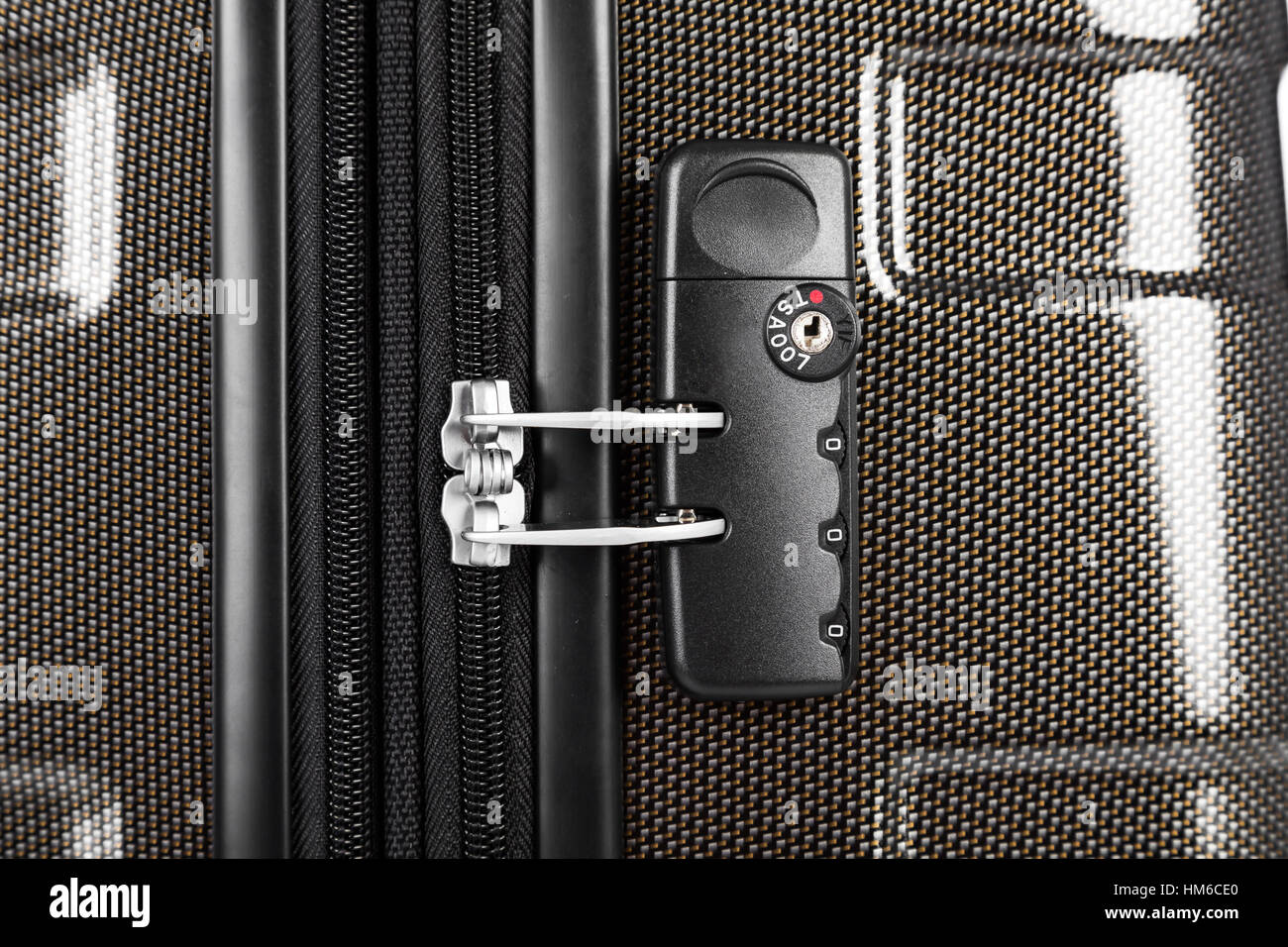 Closeup of zipper of suitcase Stock Photo Alamy