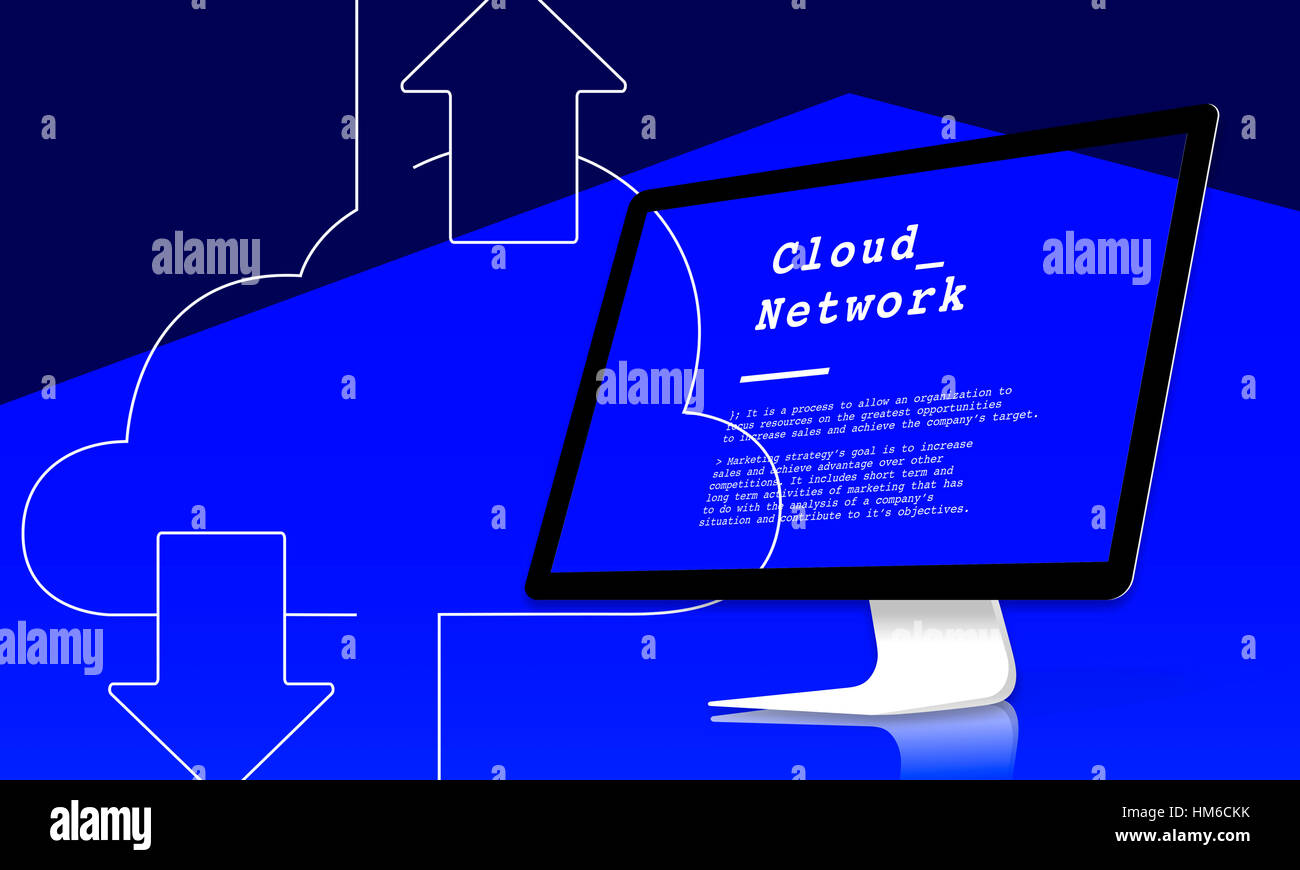 Cloud Computing Network Connection Concept Stock Photo - Alamy