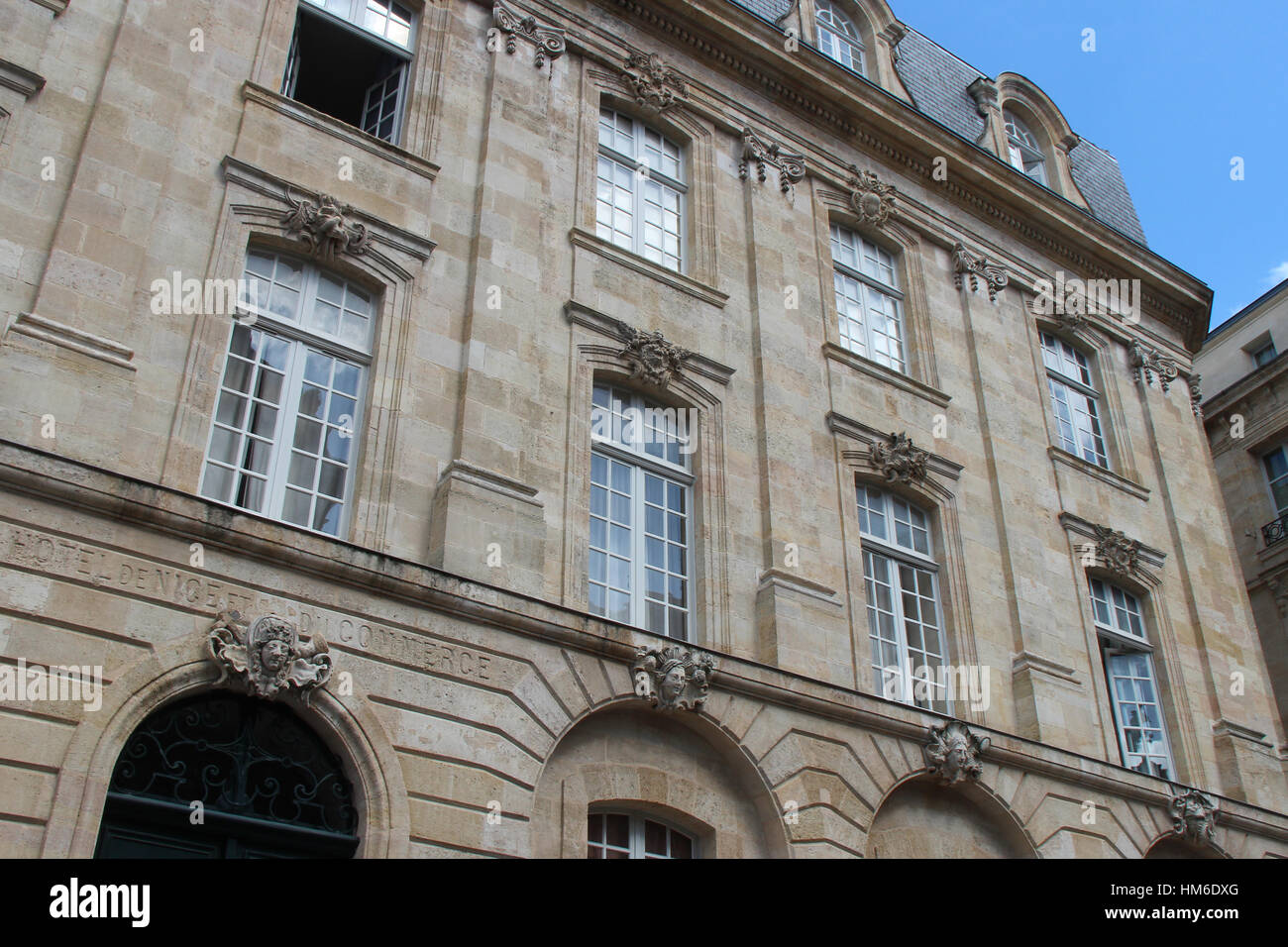 Building at Chapelet square in Bordeaux (France). Stock Photo