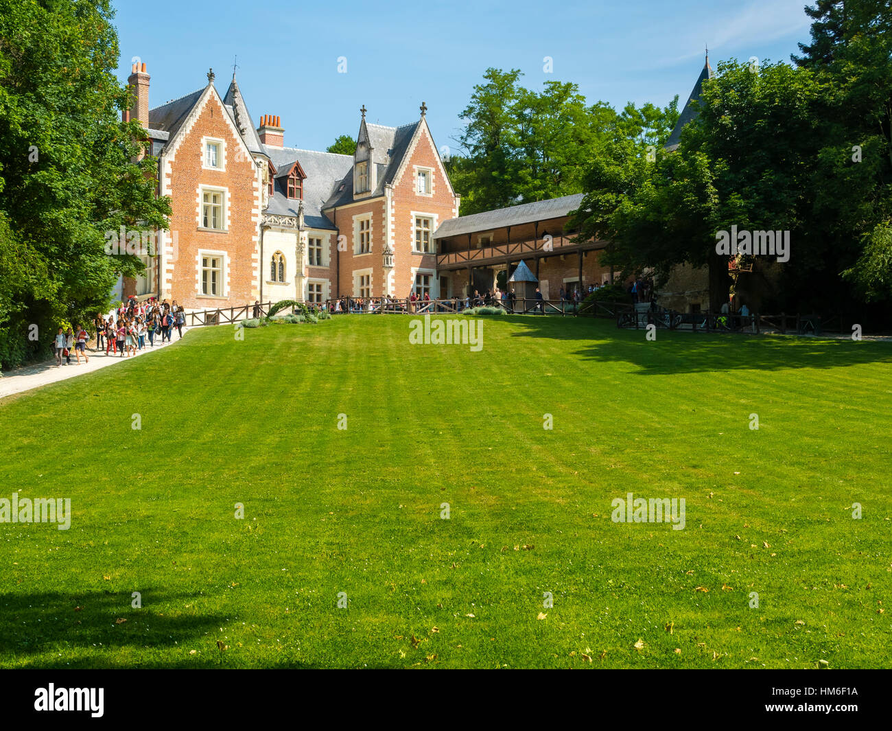 Leonardo da Vinci Museum, Château du Clos Lucé, Amboise, Indre-et-Loire, Loire Valley, Centre, France Stock Photo