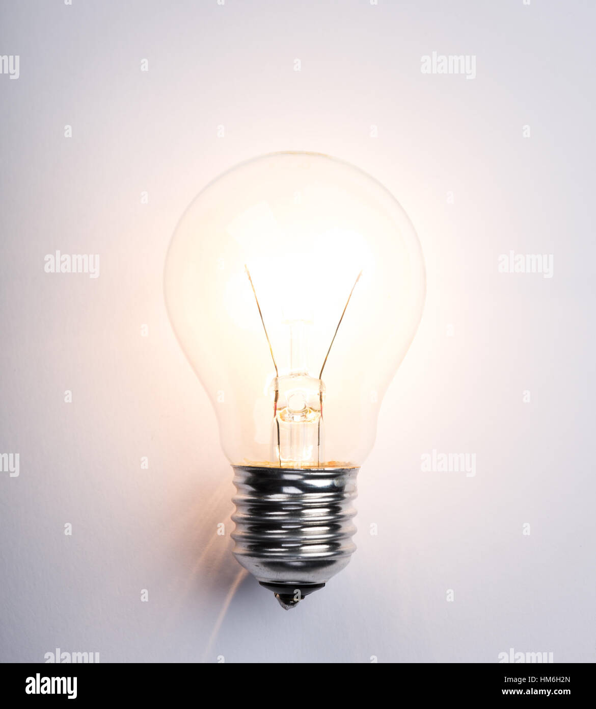 Light Bulb isolated on white background Stock Photo - Alamy
