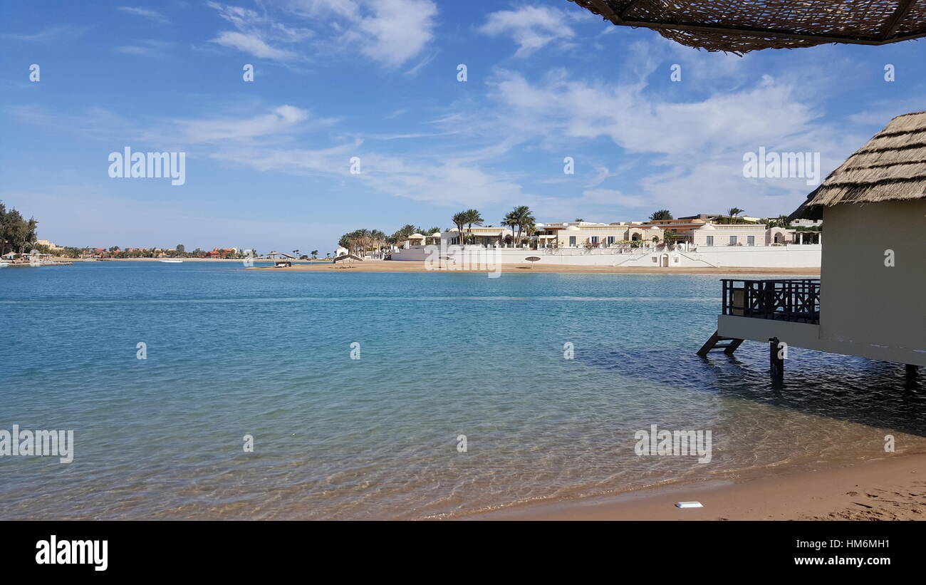 Hurghada beach Resort, Egypt Stock Photo