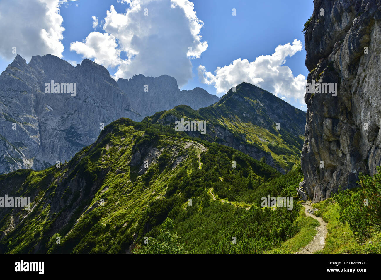 Way to Stripsenkopf (mountain) Stock Photo