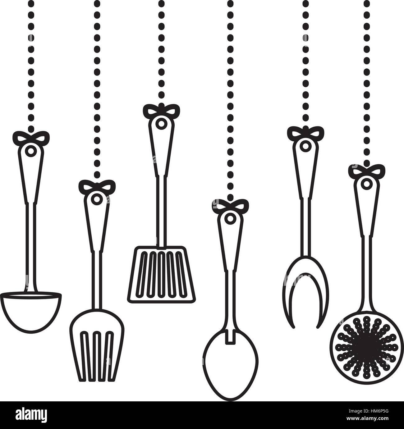 figure kitchen utensils icon image, vector illustration Stock Vector ...