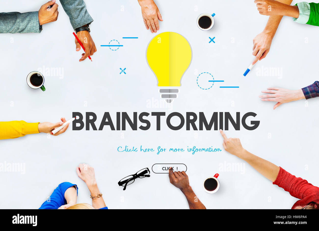 Business Team Meeting Brainstorming Planning Concept Stock Photo - Alamy