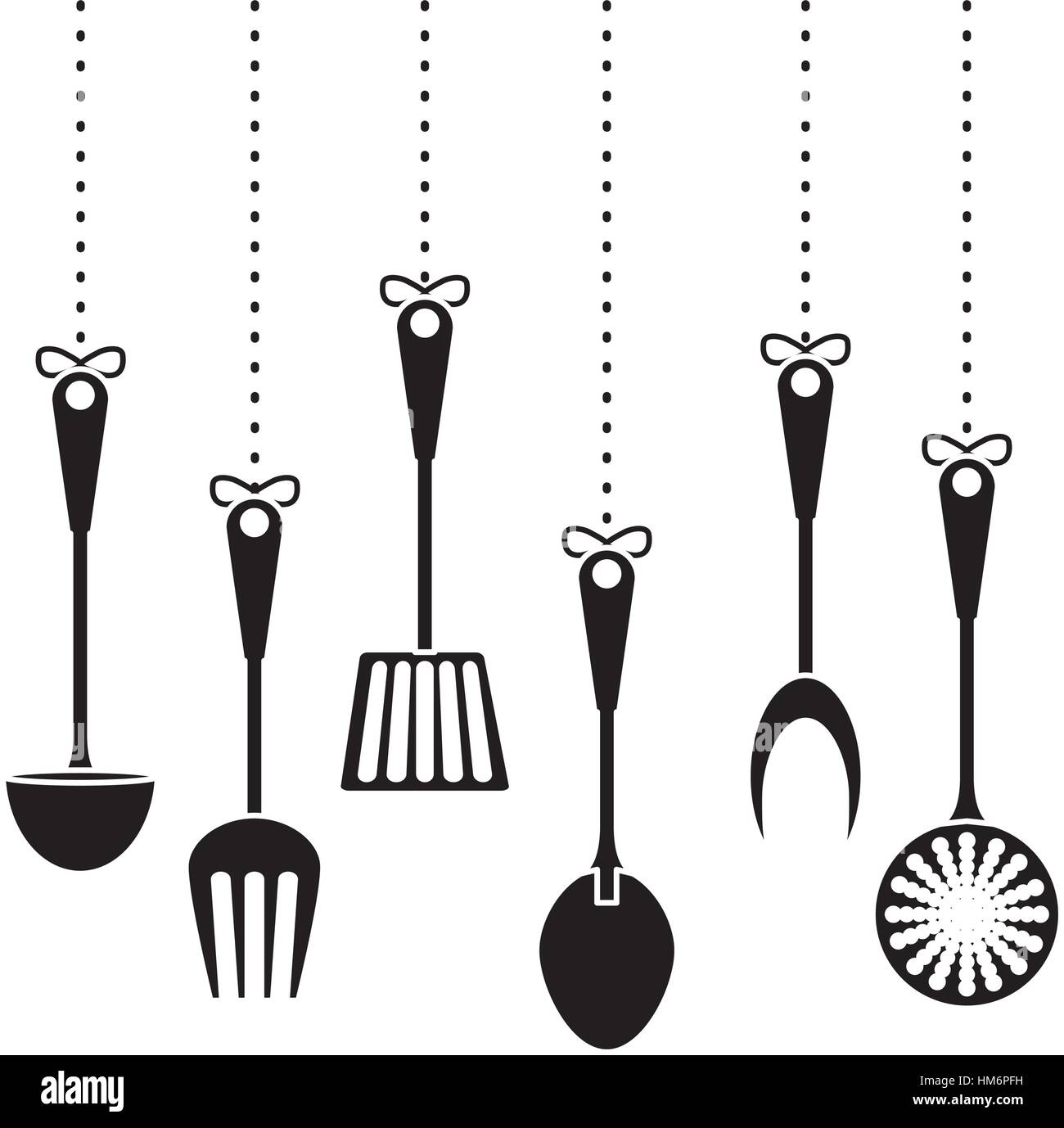 contour kitchen utensils icon image, vector illustration Stock Vector Image  \u0026 Art - Alamy, image size:1300x1378