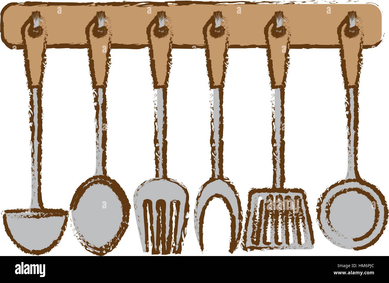 silver rack utensils kitchen icon design, vector illustration Stock ...