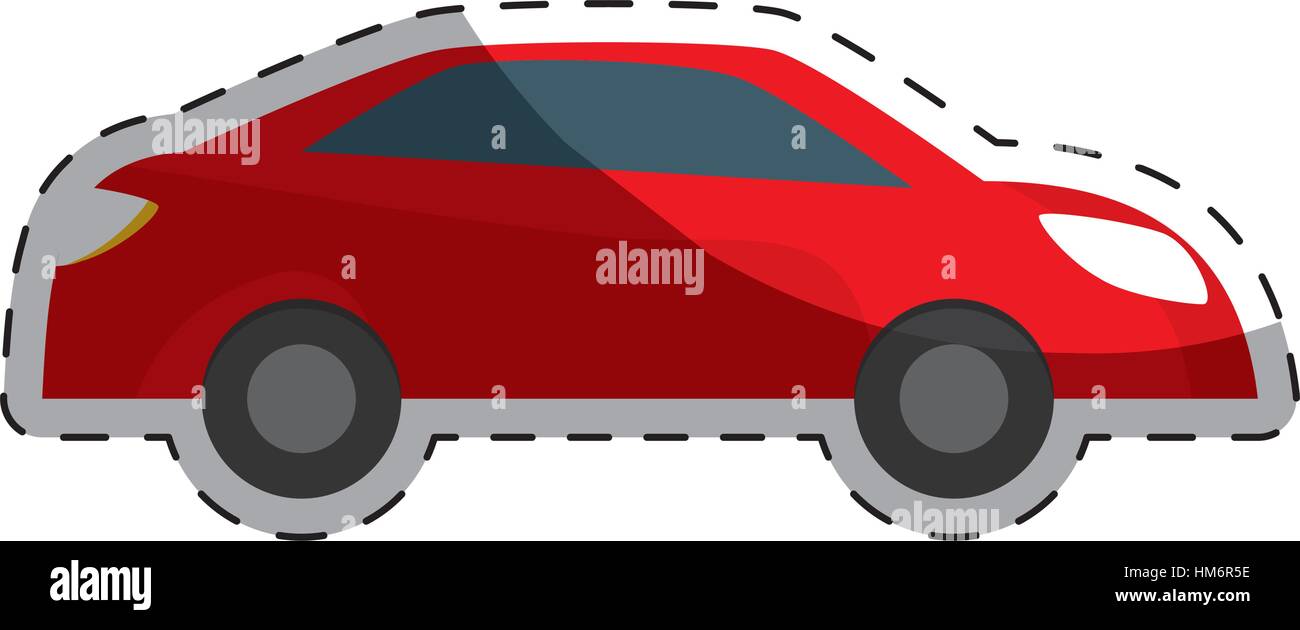red car city scene image design icon, vector illustration Stock Vector ...