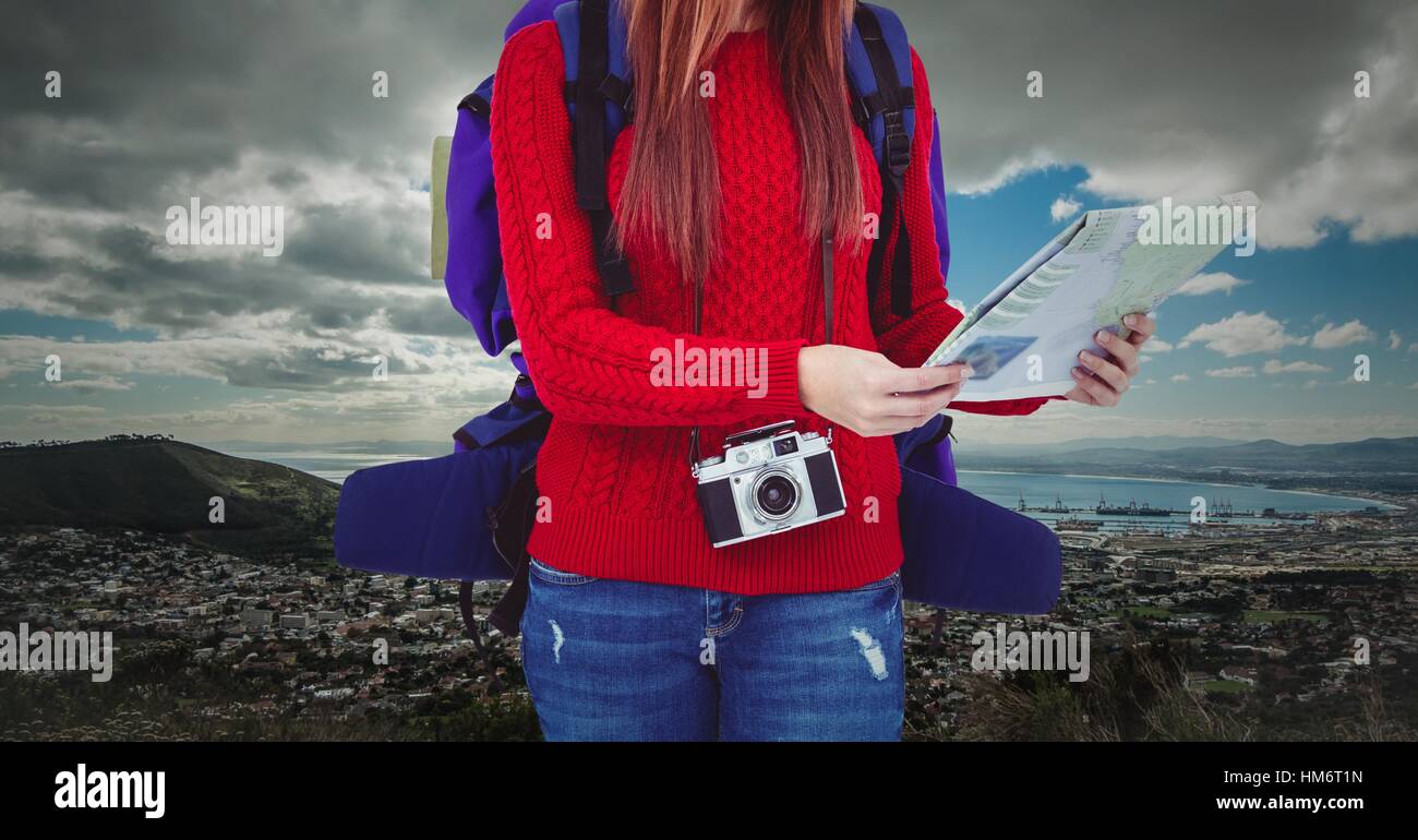 Female tourist with a camera hi-res stock photography and images - Alamy