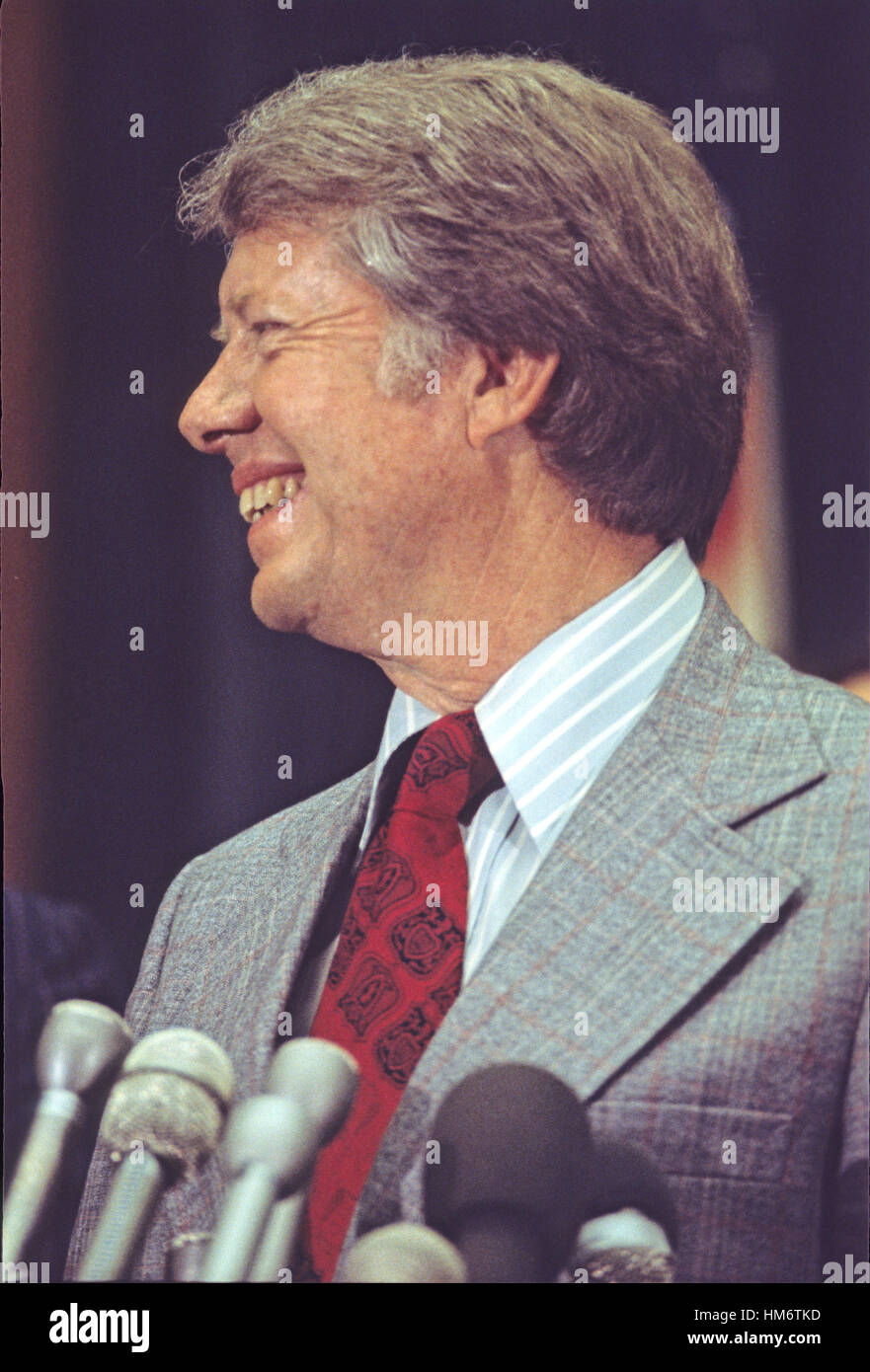 Governor Jimmy Carter (Democrat of Georgia), a candidate for the 1976 ...