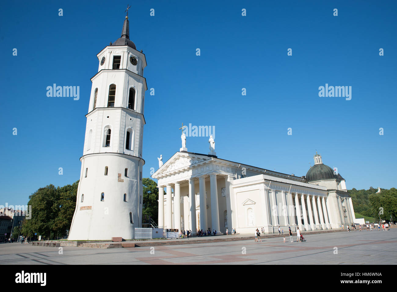 Vilnius Cathedral, St. Stanislaus Cathedral, Vilnius, Vilnius County, Lithuania Stock Photo