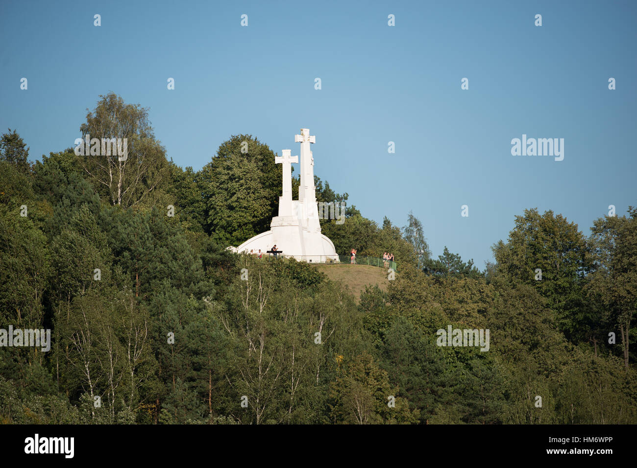 Hill of the Three Crosses, Vilnius, Lithuania Stock Photo