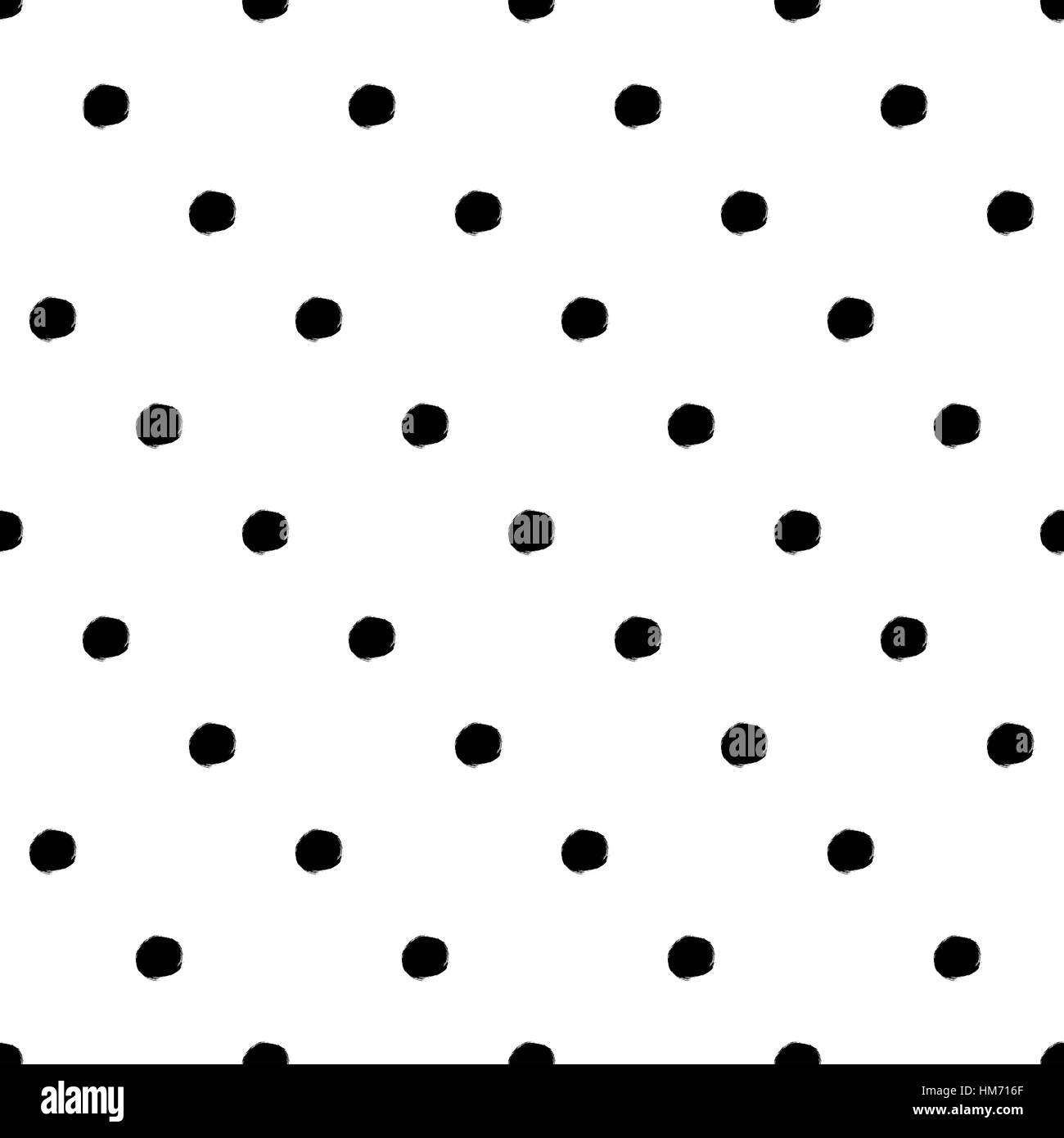 Seamless black and white pattern with abstract circles Stock Vector ...