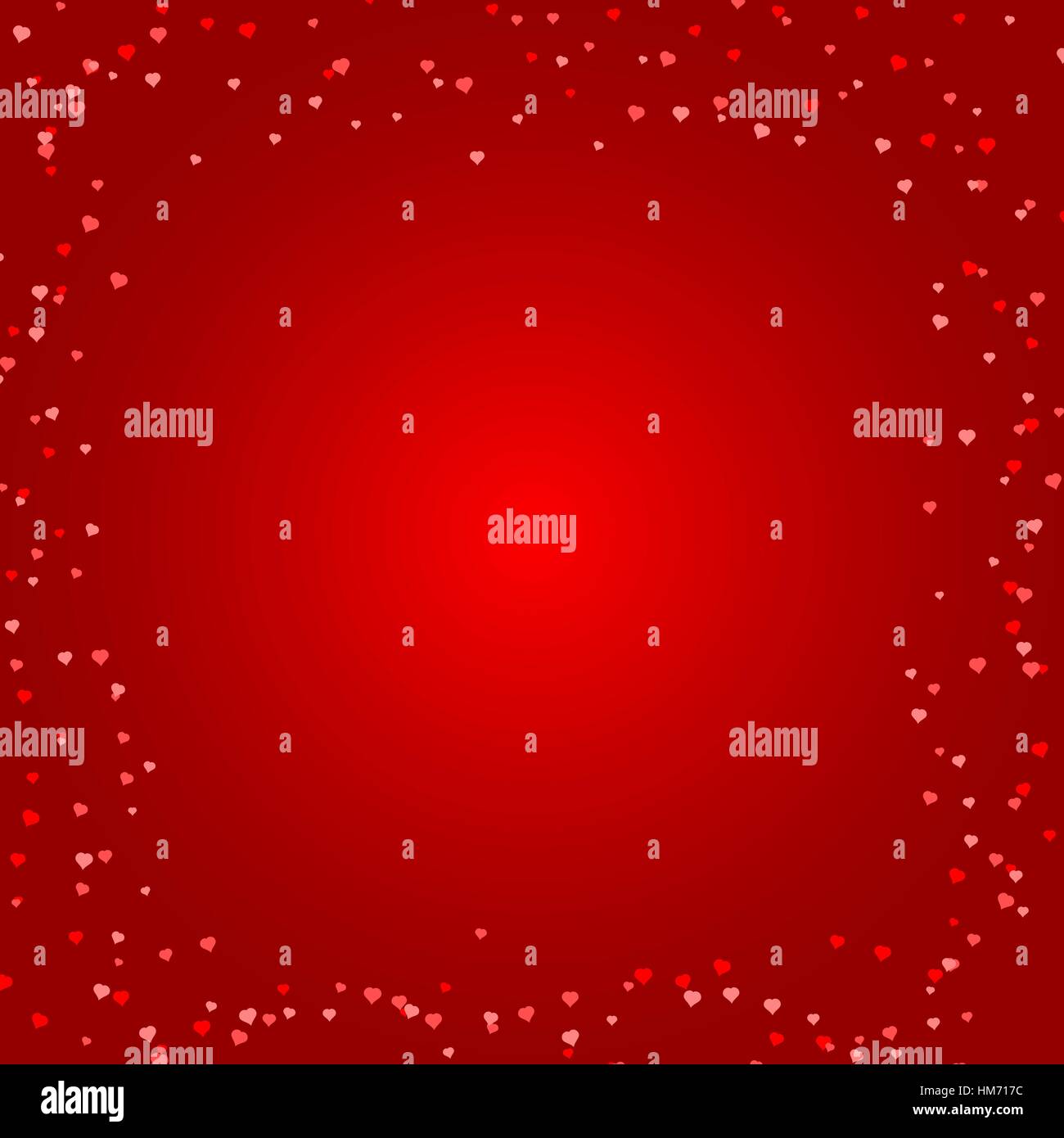 Romantic red heart background. Vector illustration for holiday design