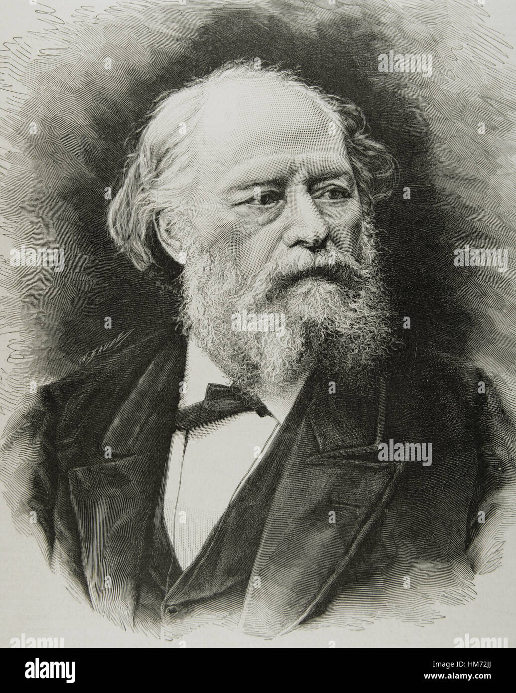 Francois Louis Francais (18141897). French landscape painter Stock