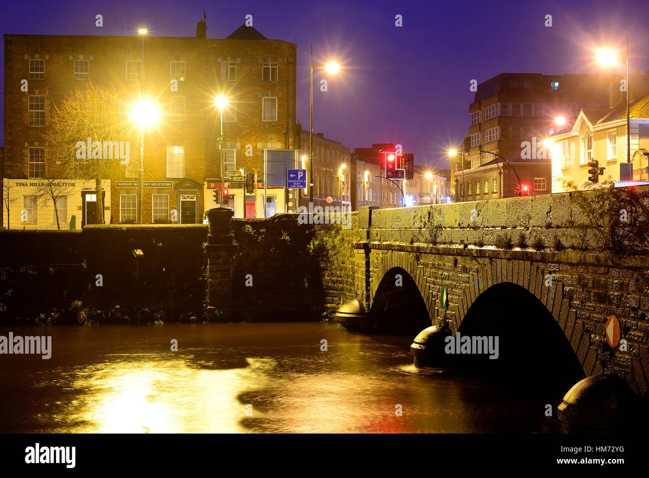 Bridge over Abbey river in Limerick, Ireland Stock Photo Alamy