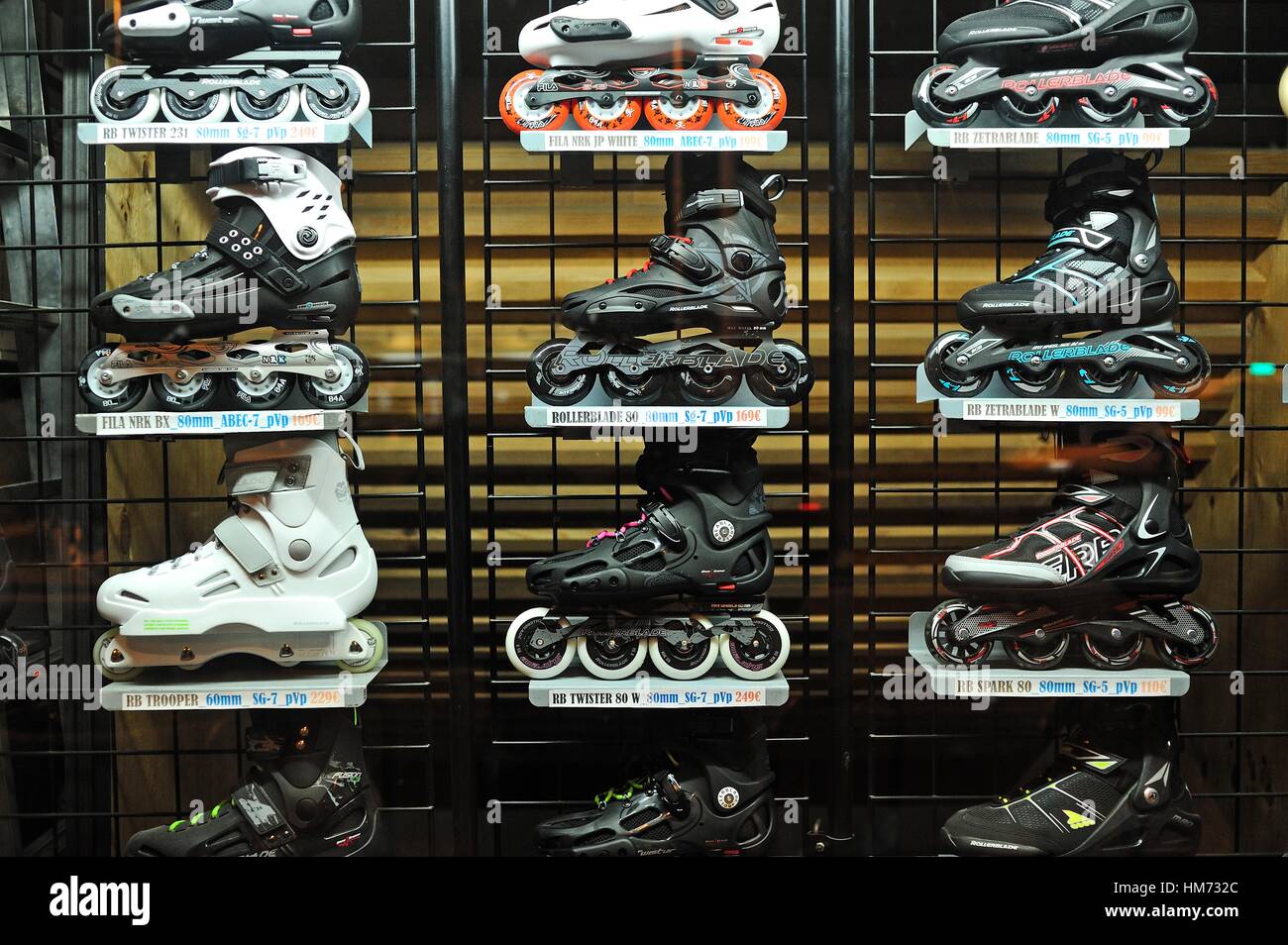 In line skating roller skate shop hi-res stock photography and images -  Alamy