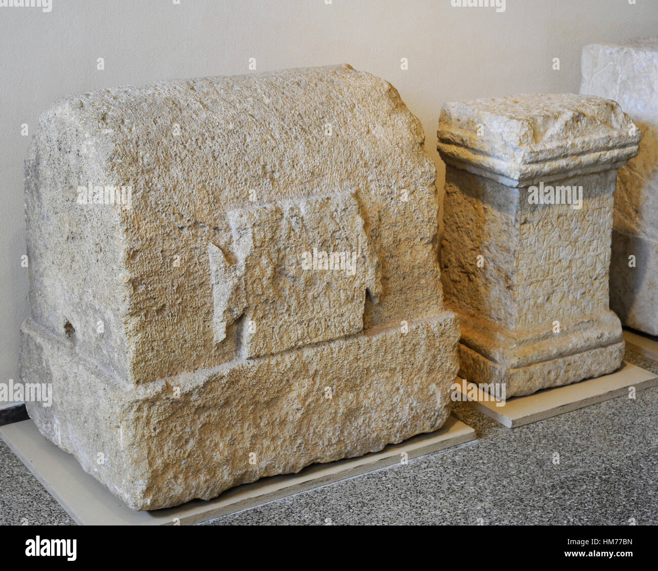 Roman steles. Stone. From Oriental Necropolis, Tarragona, Spain