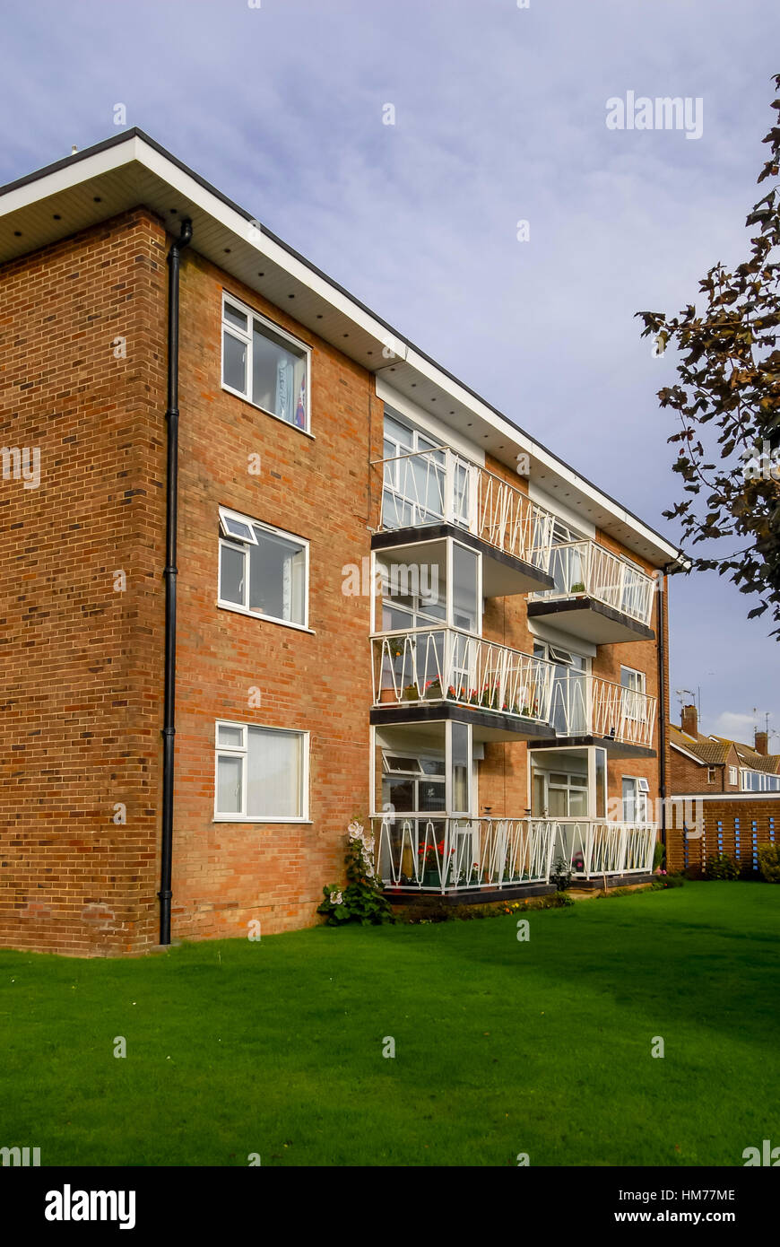 Block Of Flats Balcony Stock Photos & Block Of Flats Balcony Stock