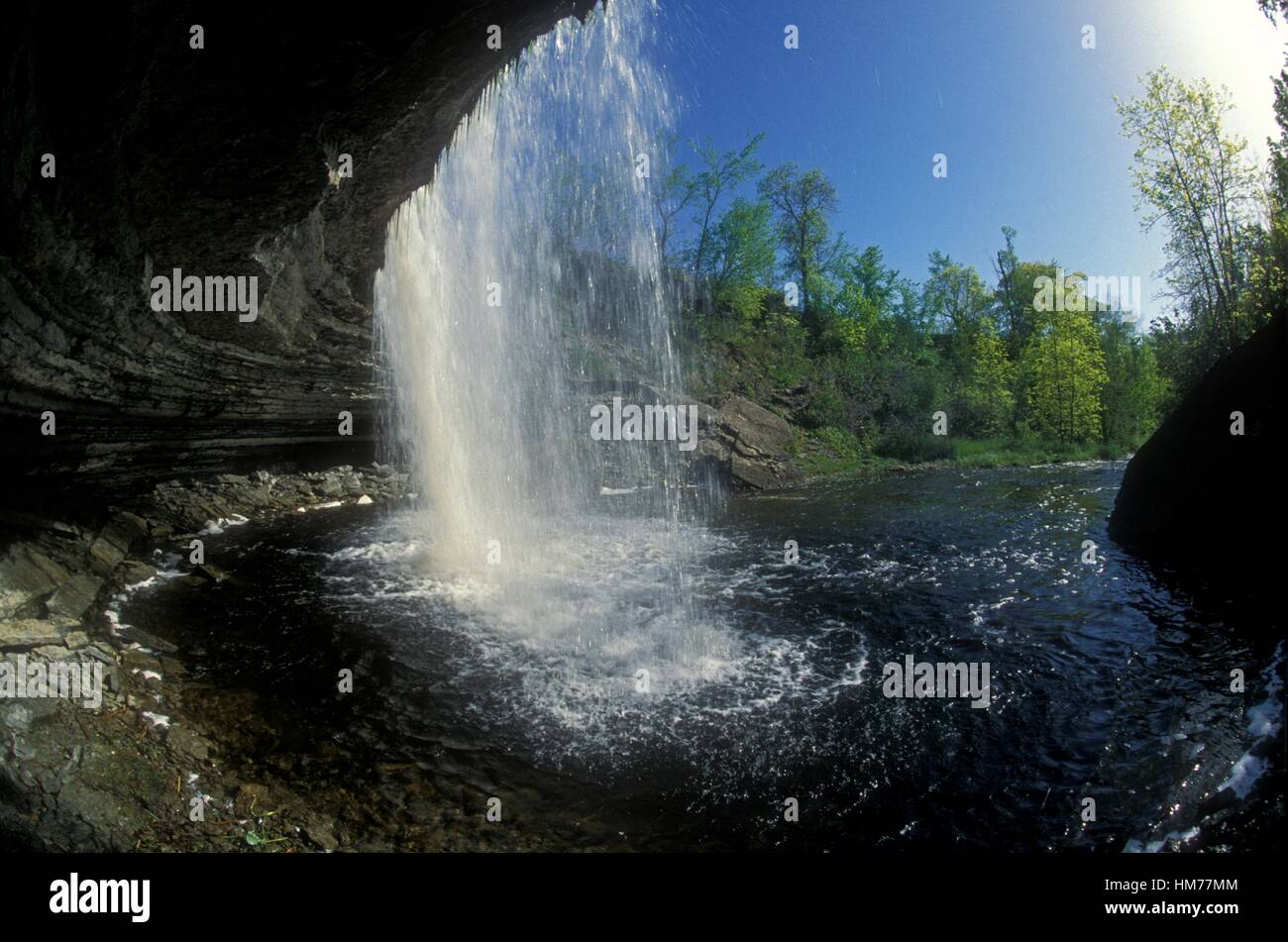 High Falls, Manitowaning, Manitoulin Island, Ontario, Canada Stock