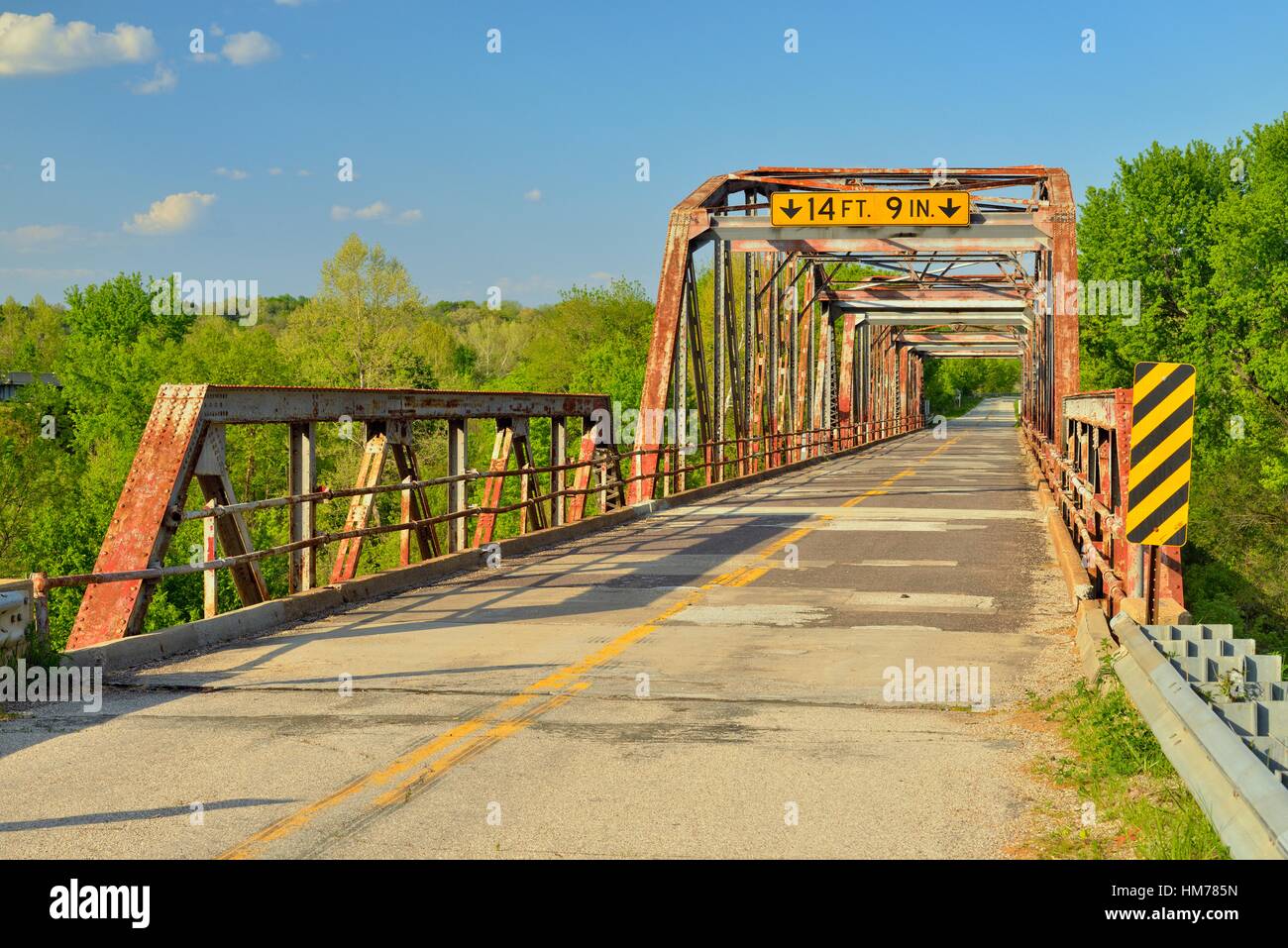 Bridge over Gasconade River, Route 66, Richland, Missouri, USA Stock